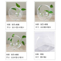 Estilo de garrafa de vidro para mesa de trabalho vaso recipiente ornamento de vidro